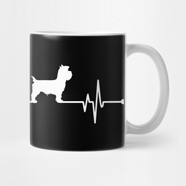 Yorkshire Terrier Heartbeat - Cool Funny Dog Lover Gift by clickbong12